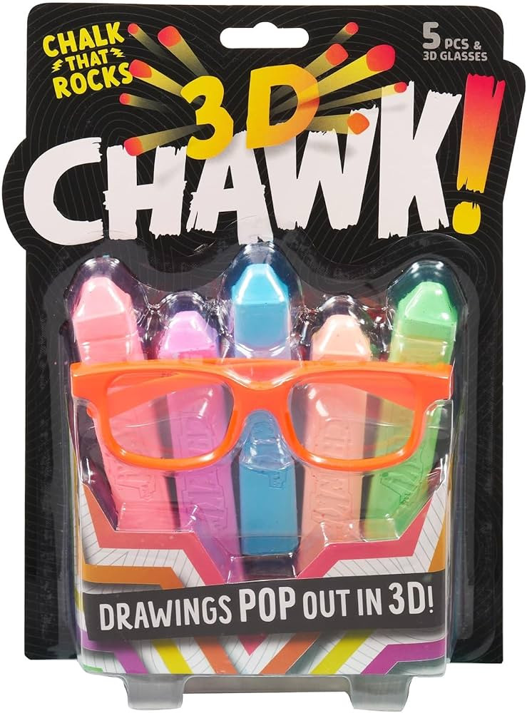 Chuckle & Roar - CHAWK! 3D Chawk - Chawlk That Pops Out Towards You - Great on Any Hard Surface -... | Amazon (US)