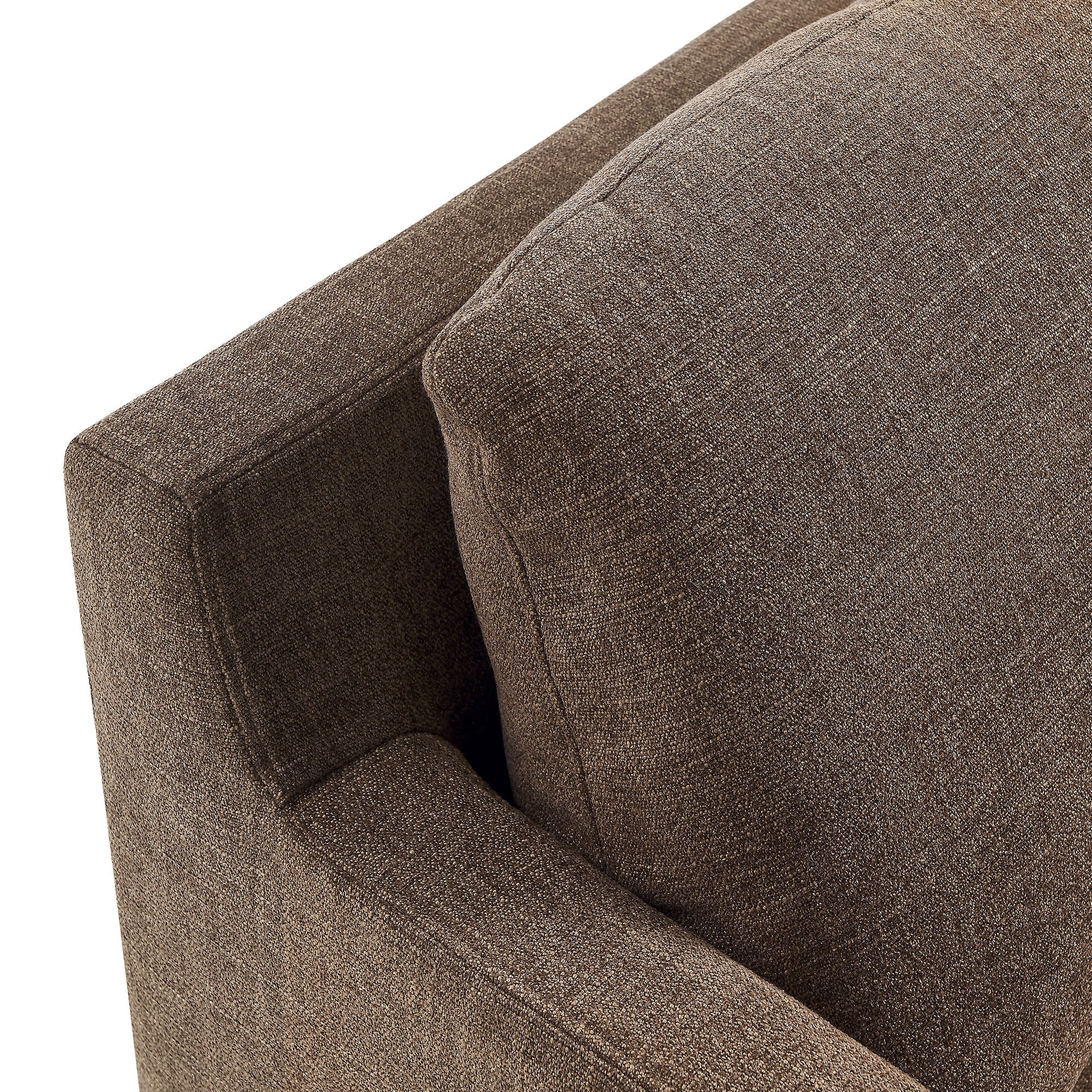 Modway Serene Fabric Slipcovered Swivel Armchair in Mocha | Walmart (CA)