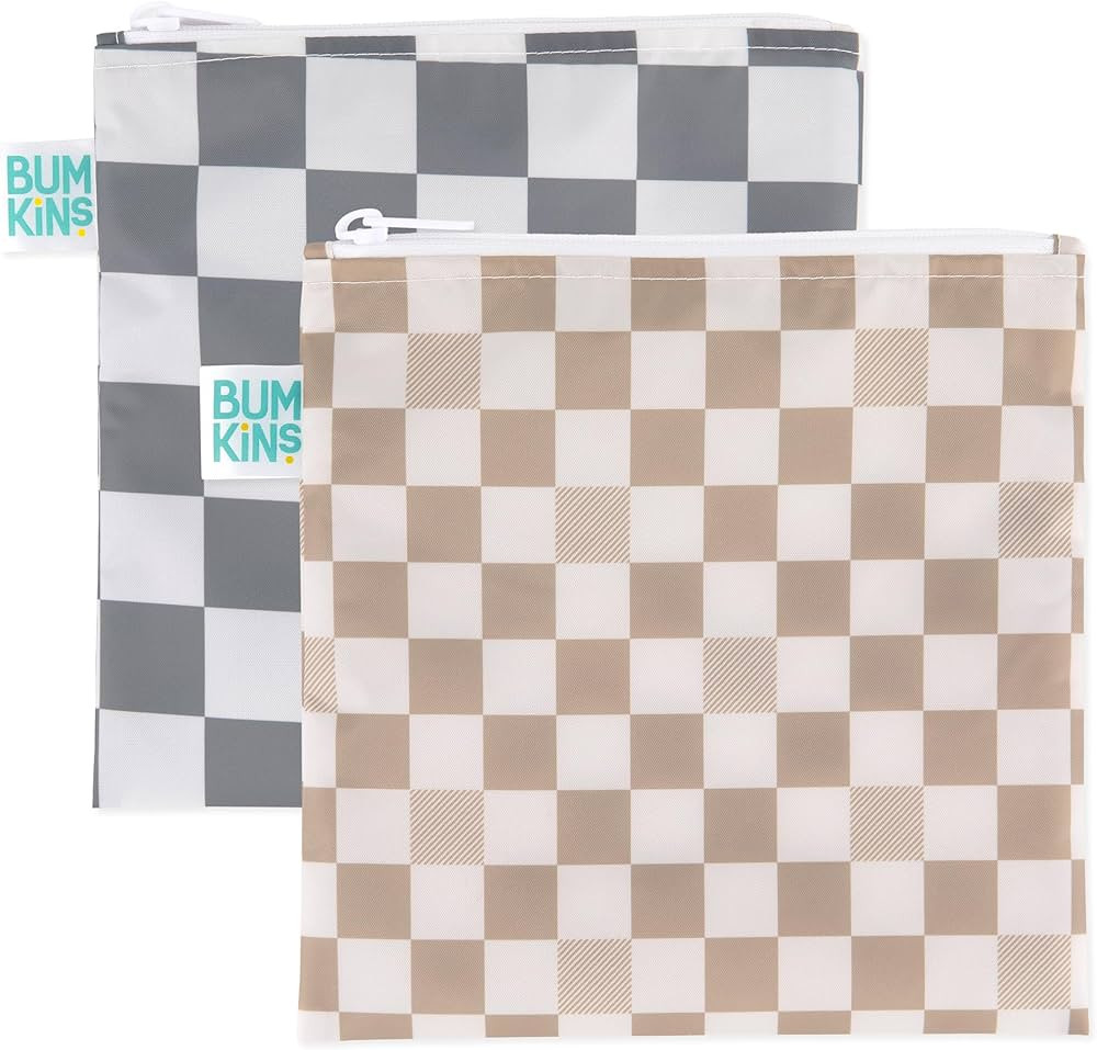 Bumkins Reusable Sandwich and Snack Bags, for Kids School Lunch and for Adults Portion, Washable ... | Amazon (US)