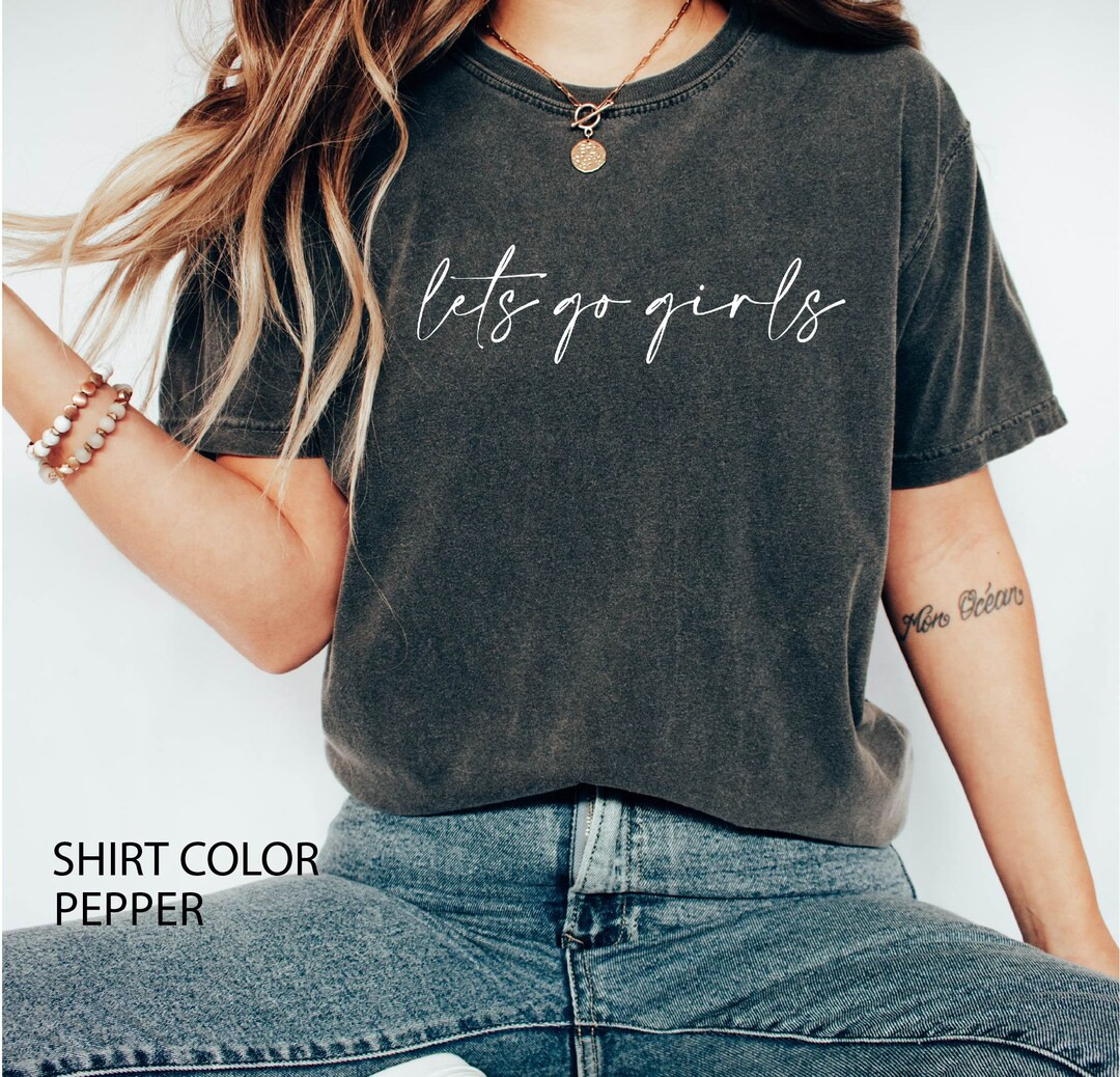 Let's Go Girls Comfort Colors Shirt Girls Trip Shirt - Etsy | Etsy (US)