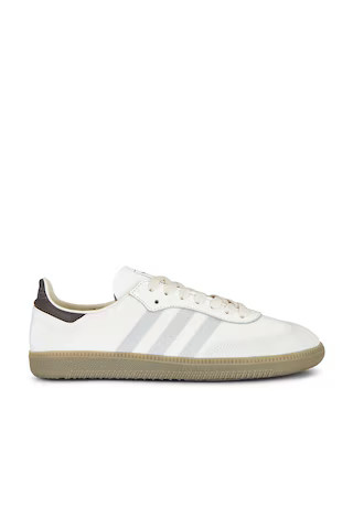 adidas Originals Samba Decon Sneaker in Core White, Charcoal, & Putty Beige from Revolve.com | Revolve Clothing (Global)