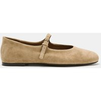 Zara - Suede Ballet Flats - Sandy Brown - 6 - Woman | Zara Canada