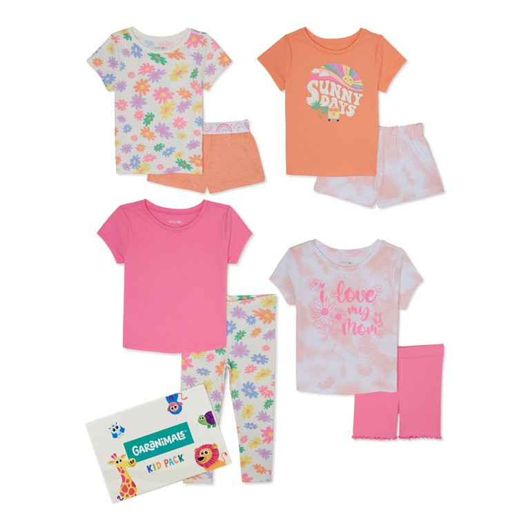 Garanimals Toddler Girl Mix and Match Outfits Kid-Pack, 8-Piece, Sizes 18M-5T | Walmart (US)