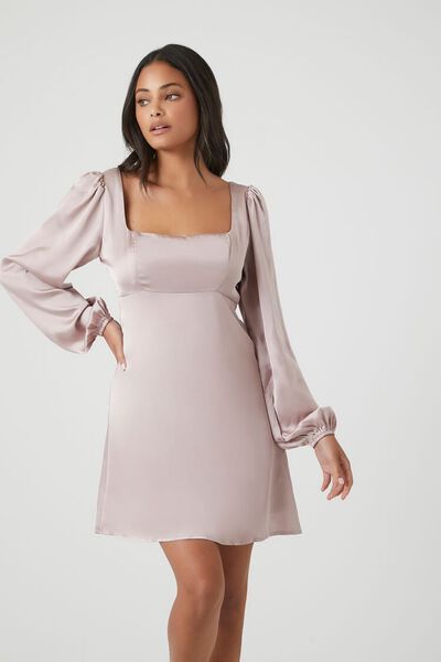 Satin Mini Babydoll Dress | Forever 21 (US)