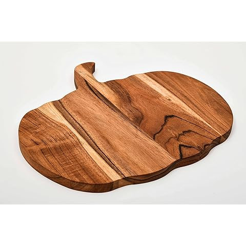 Halloween Pumpkin Shaped Wood Cutting Board for kitchen Decoration, Gothic Cutting Boards with Ha... | Amazon (US)