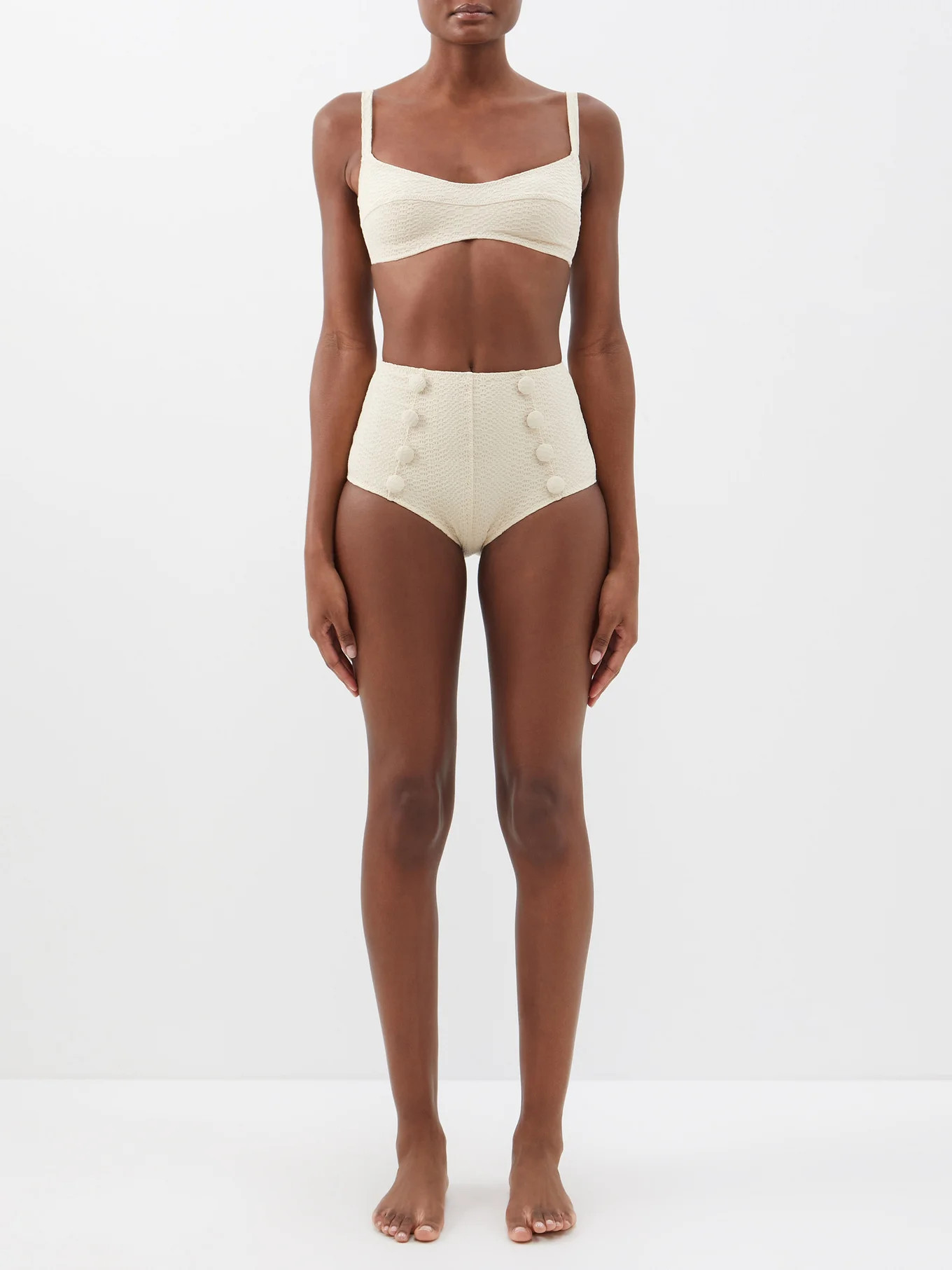 Balconette seersucker bikini | Lisa Marie Fernandez | Matches (US)