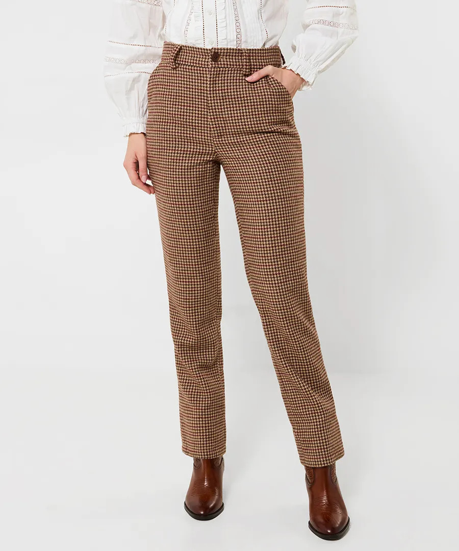 Lola Checked Cigarette Trouser | Joe Browns