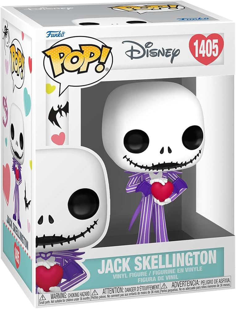 Funko Pop! Disney: The Nightmare Before Christmas - Valentines, Jack Skellington | Amazon (US)