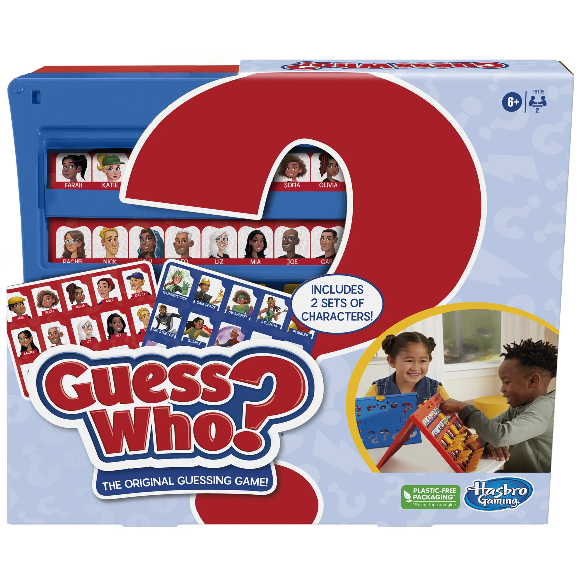 Guess Who? Original Guessing Board Game, Easy to Load Frame, Double-Sided Character Sheet, Teache... | Walmart (US)