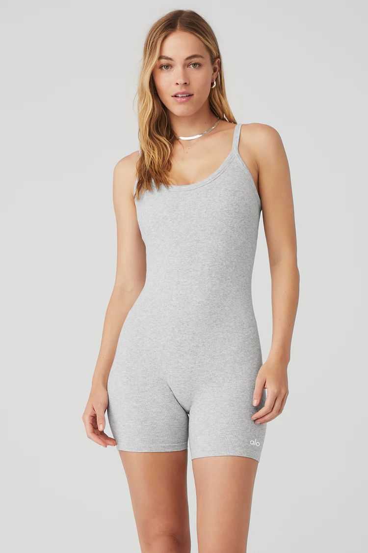 Seamless Ribbed Mellow Onesie | Alo Yoga