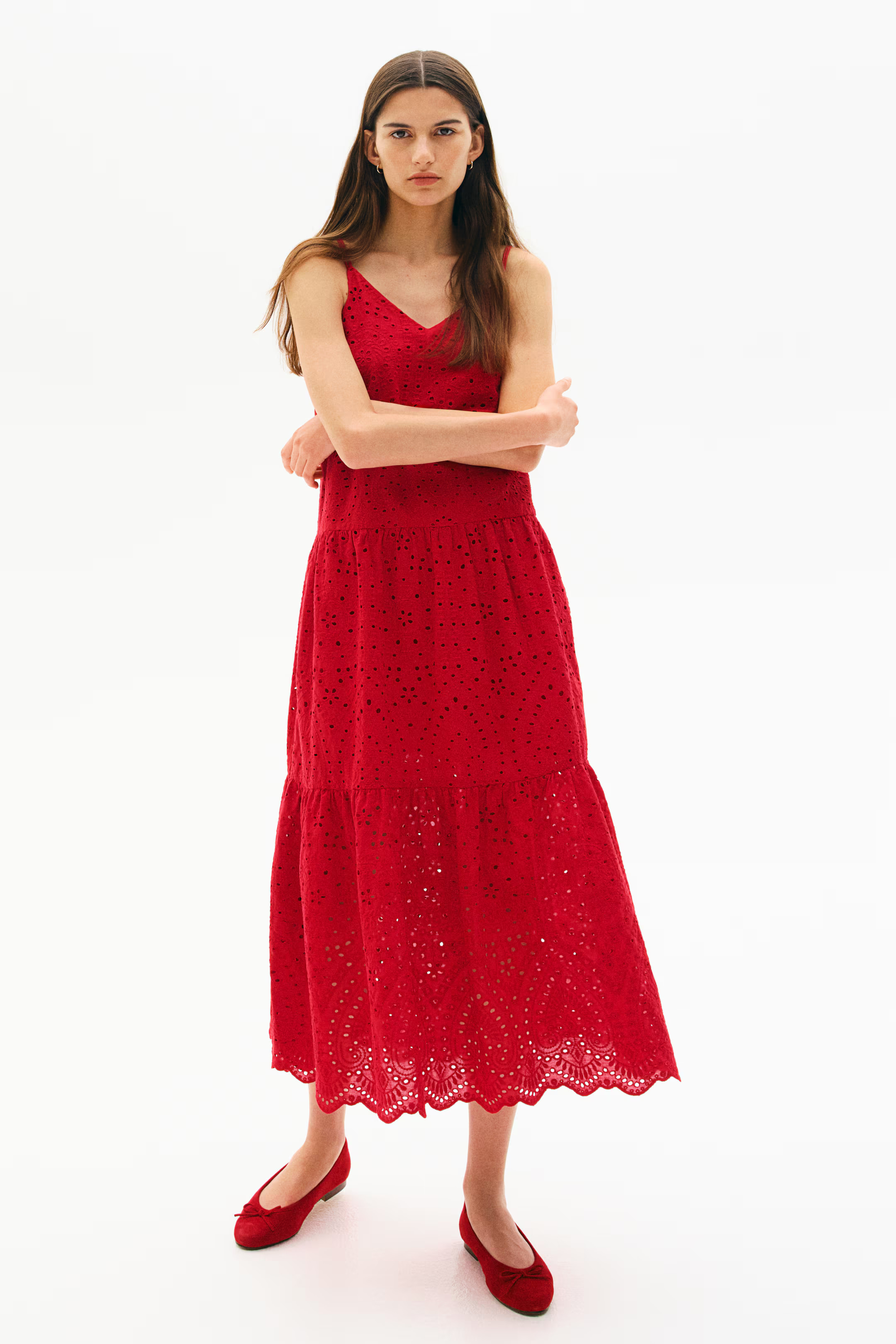 Eyelet Embroidered Dress | H&M (US + CA)