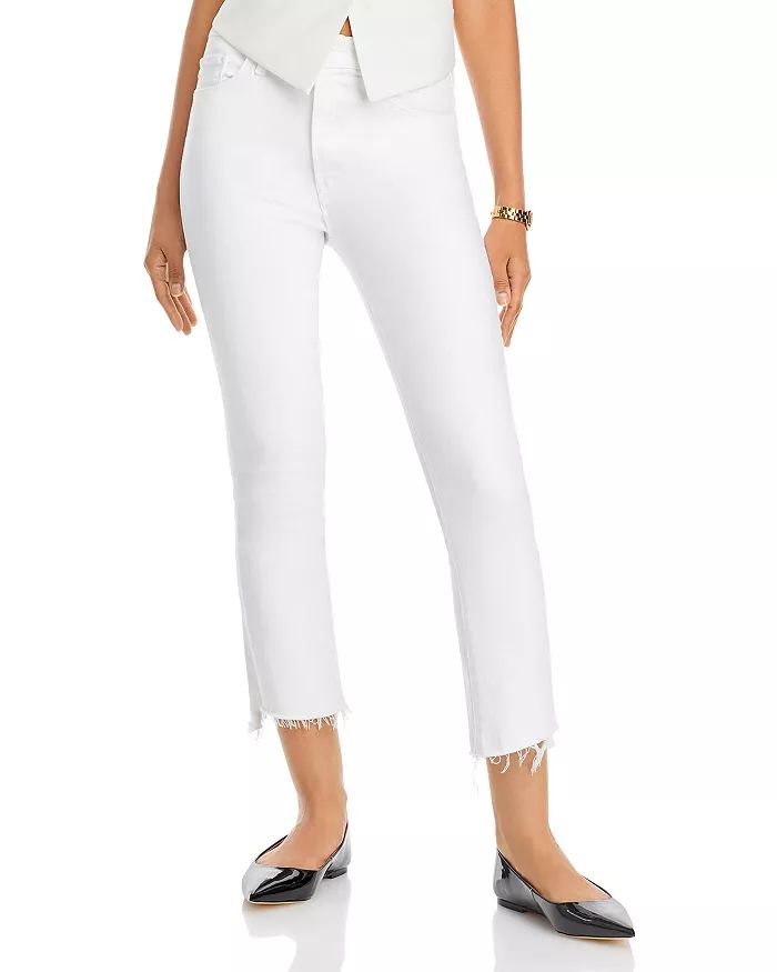 The Insider High Rise Crop Step Fray Bootcut Jeans | Bloomingdale's (US)