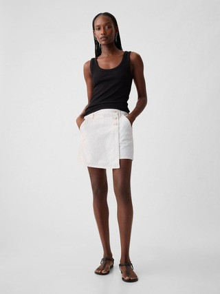 Denim Wrap Mini Skort | Gap (US)