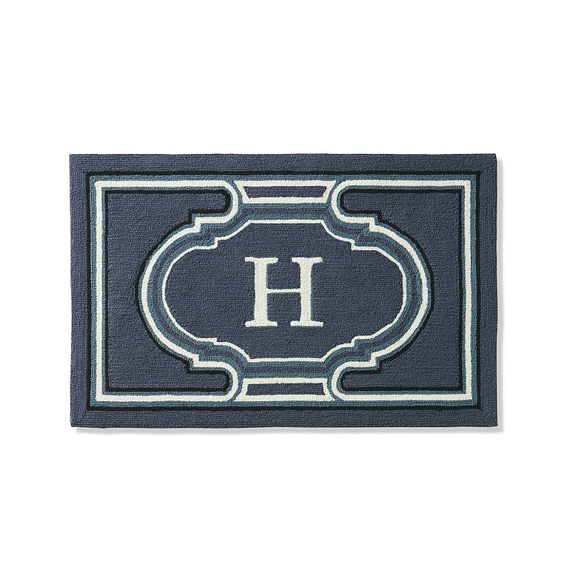 Bowery Monogram Door Mat - N - Frontgate | Frontgate