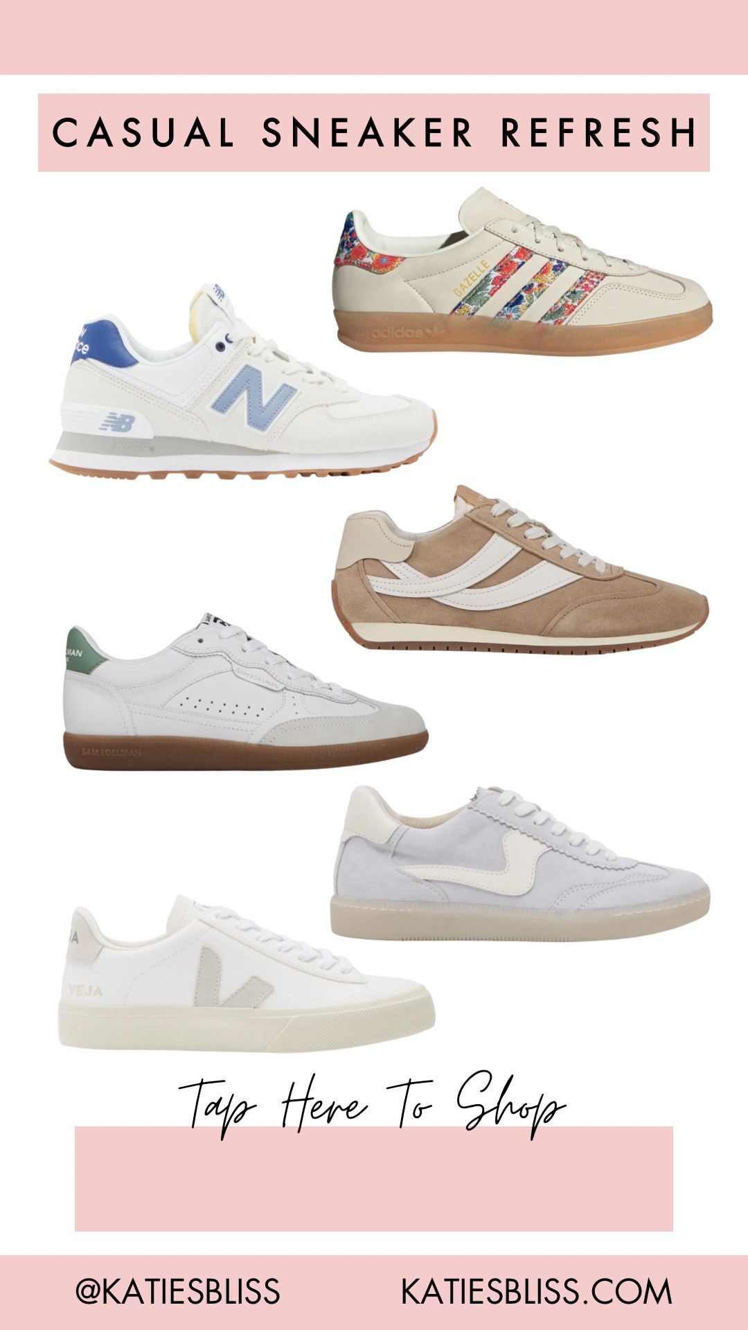 Casual sneaker refresh ✨

New balance. Adidas. Veja. Sam Edelman. Dolce vita. 



#LTKShoeCrush #LTKStyleTip #LTKFindsUnder100