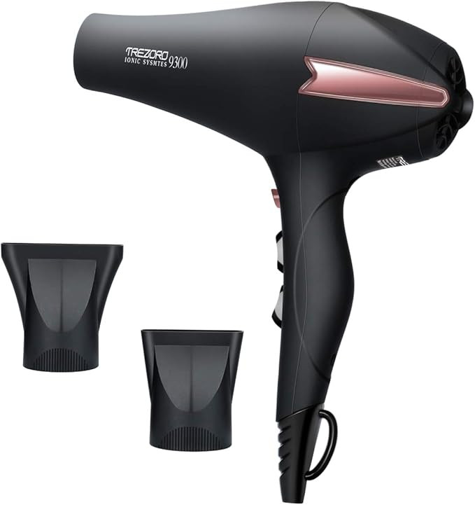 Professional Ionic Salon Hair Dryer, Powerful 2200 watt Ceramic Tourmaline Blow Dryer, Pro Ion Qu... | Amazon (US)