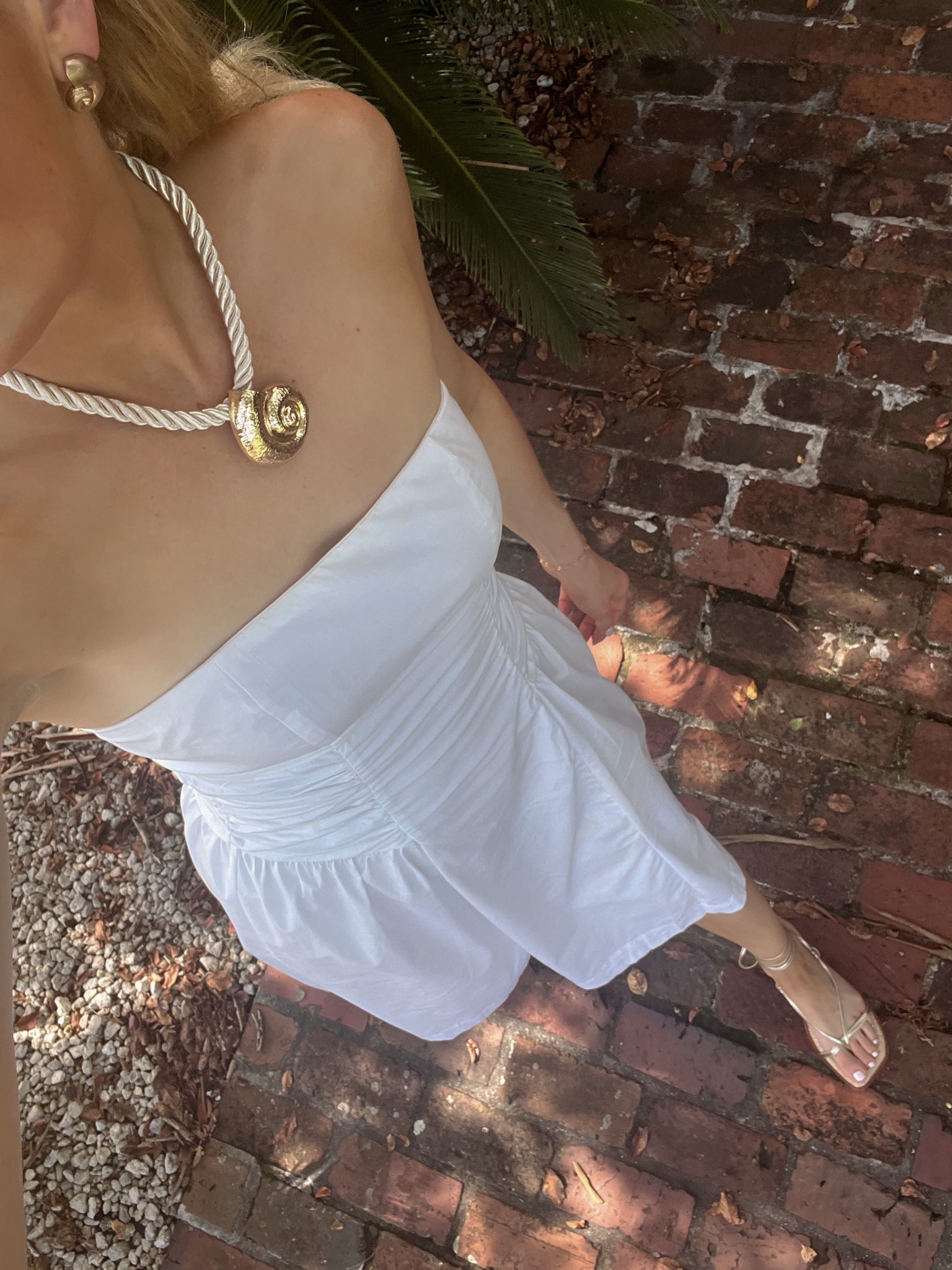 Had fun styling this necklace! This dress from target is perfect to transition into fall! 🐚🐚🐚

#LTKFindsUnder50 #LTKStyleTip