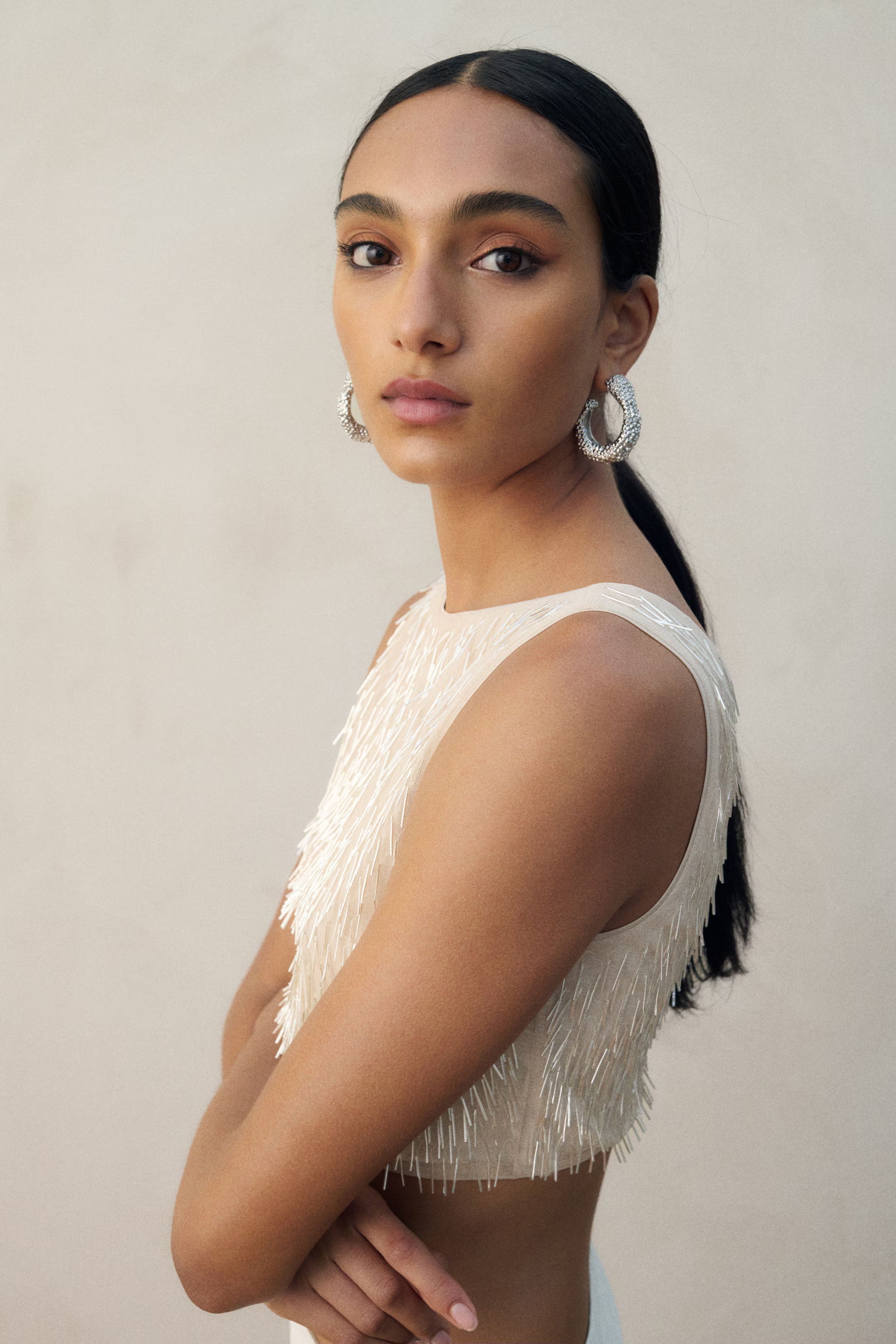 Embellished cropped top | H&M (UK, MY, IN, SG, PH, TW, HK)