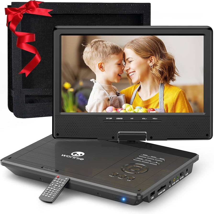 WONNIE 12.5 Inch Portable DVD Player with 10.5 Inch Swivel HD Screen, with Car Headrest Case, 5-H... | Amazon (US)