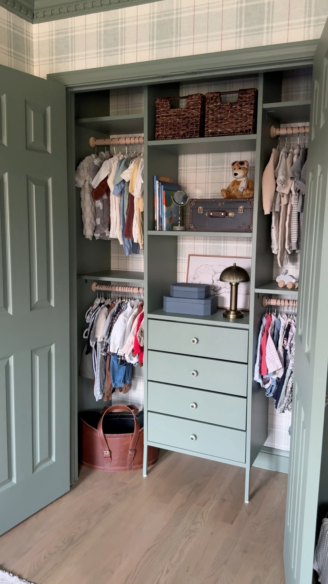 Here is everything I used to transform a basic closet into a RL inspired space!

#LTKBaby #LTKdayinmylife #LTKHome