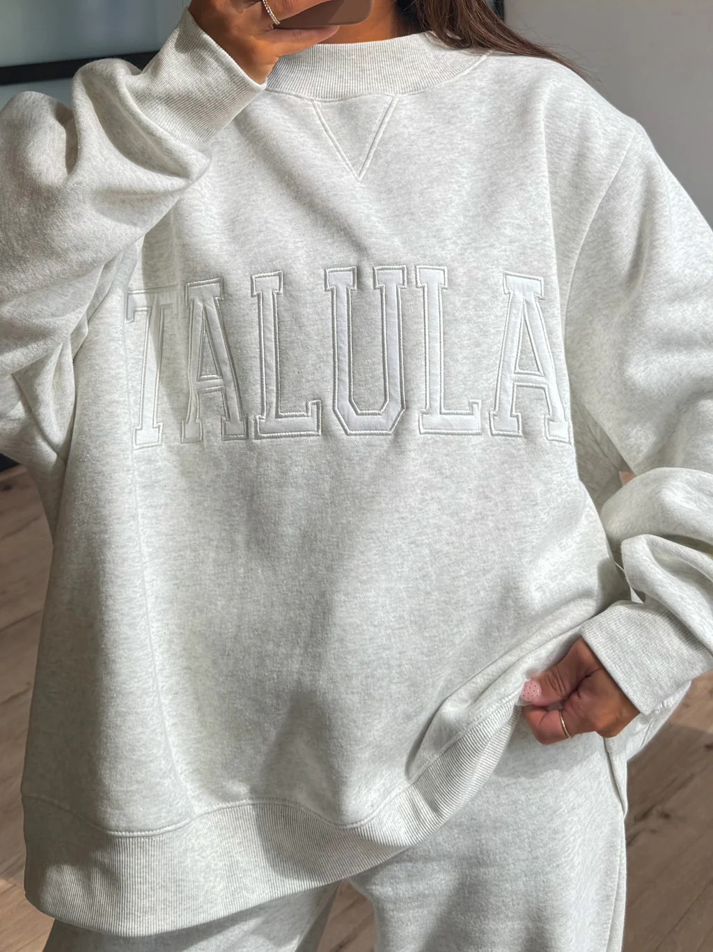 "TALULAH" Mock Neck Sweatshirt | Grey | +Plus Available | Shop Talulah