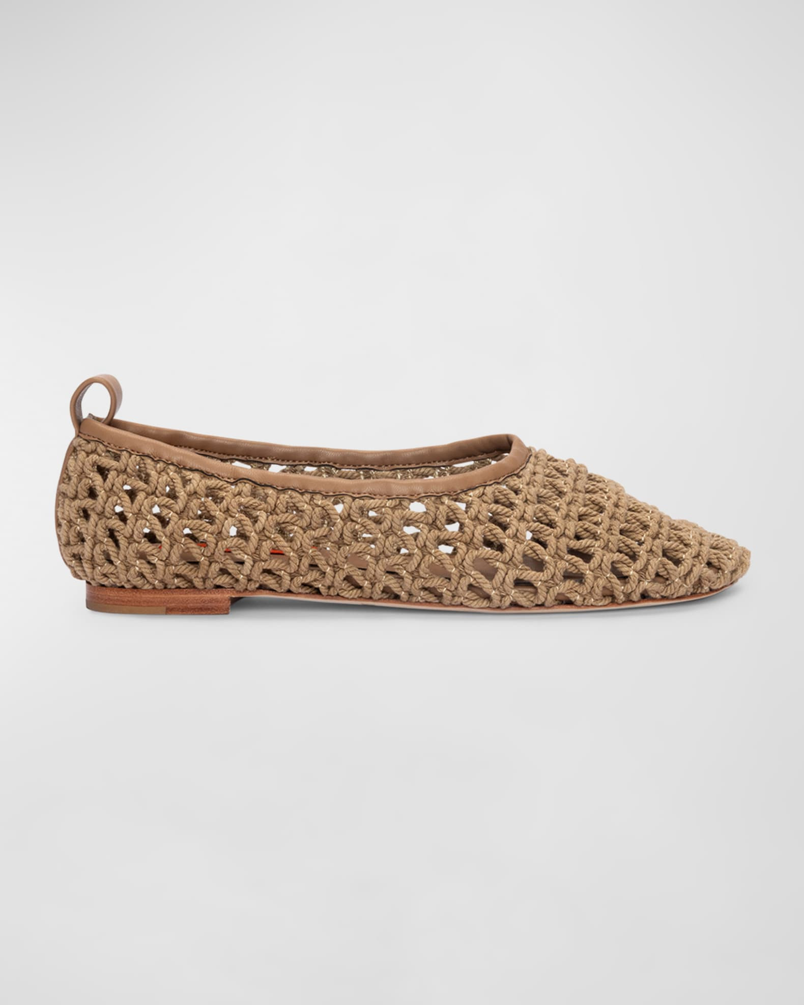 SIMONMILLER Riad Crochet Ballerina Flats | Neiman Marcus