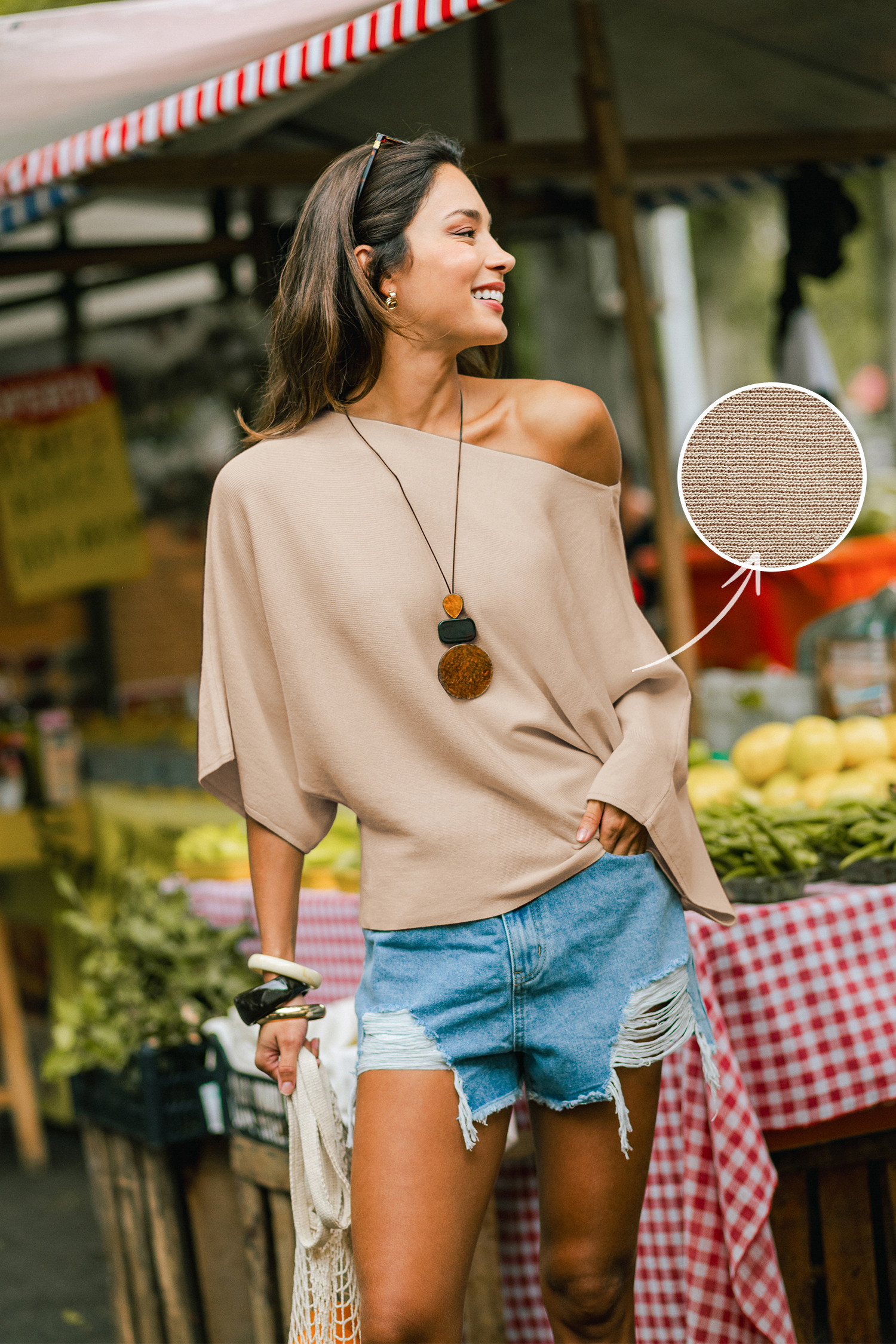 Catch You Later Camel Sweater - S | Cupshe US