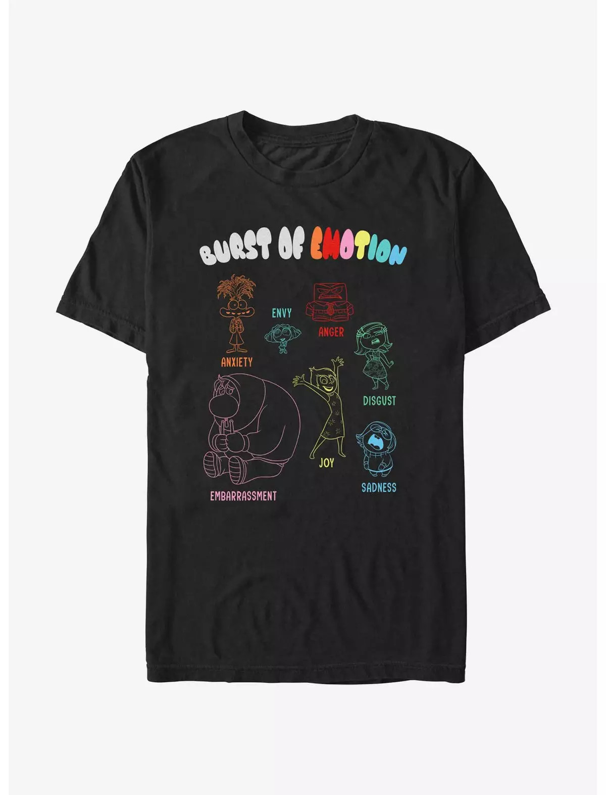 Disney Pixar Inside Out 2 Burst Of Emotion T-Shirt | BoxLunch