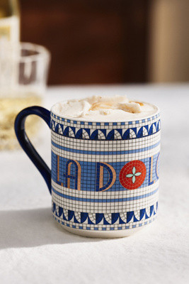 The Bistro Tile Stoneware Mug: Italia Edition | Anthropologie (US)
