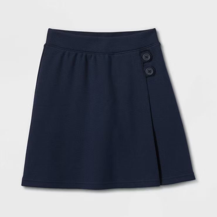 Girls' Pull-On Uniform Knit Skort - Cat & Jack™ | Target