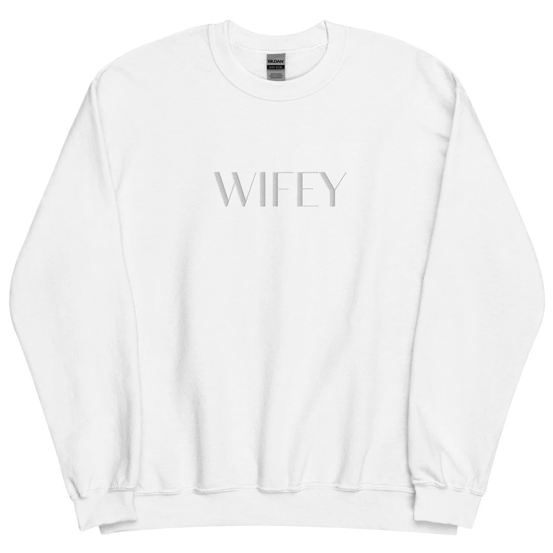 Wifey Sweatshirt Bridal Sweatshirt Bride Sweatshirt Bachelorette Sweatshirt Wedding Sweatshirt Br... | Etsy (US)