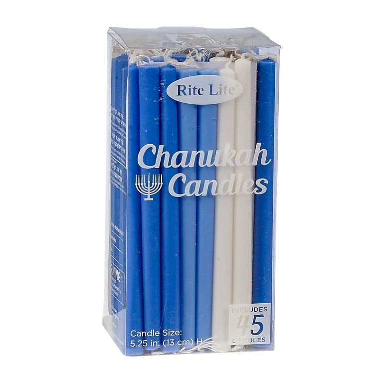 Rite Lite C-10-BWN2 Deluxe Chanukah Candles, Blue & White - Pack of 24 - Walmart.com | Walmart (US)