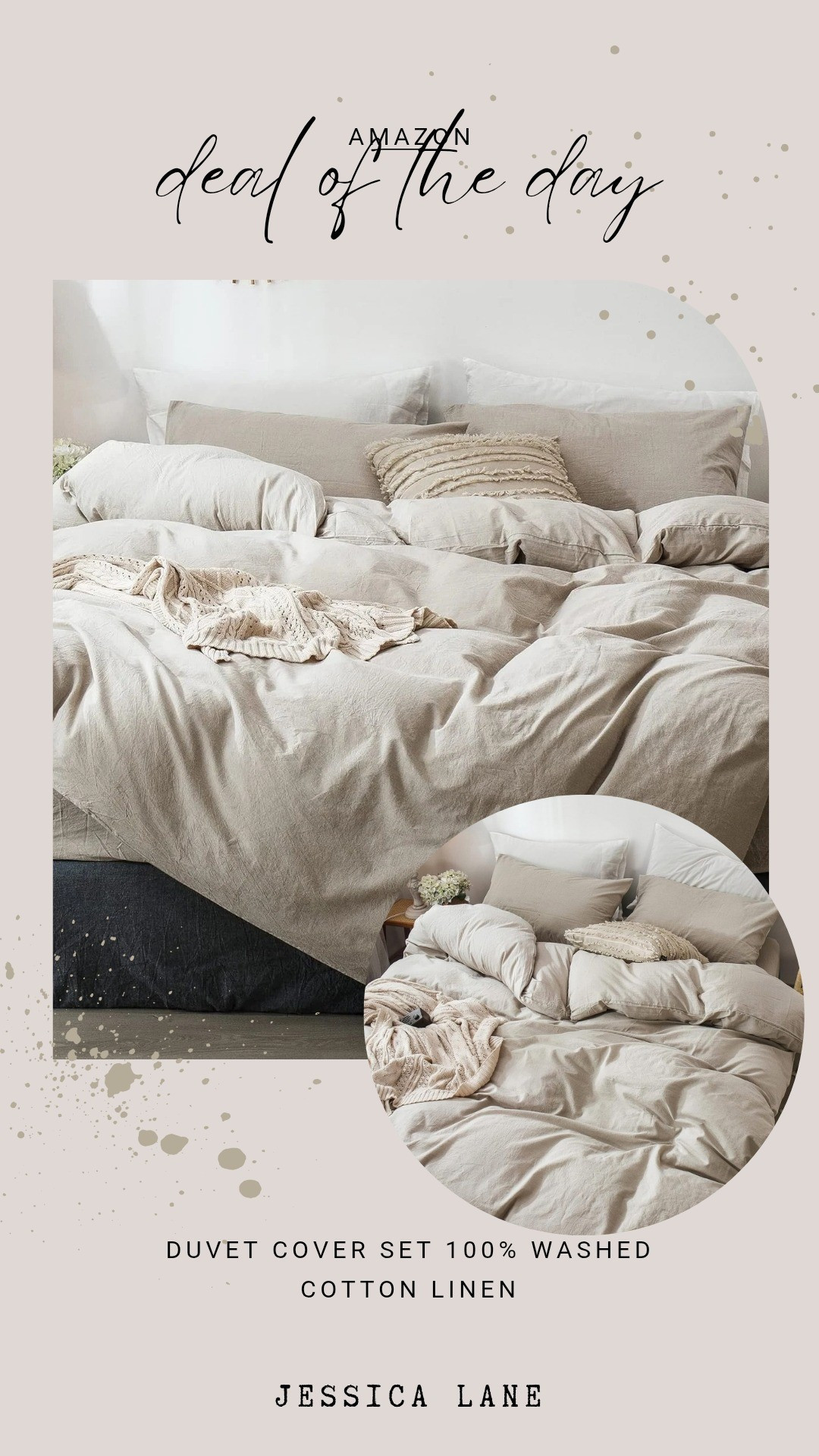 Experience luxury for less with this 100% cotton linen duvet cover.#amazonhome #bedroomdecor #dailydeals

#LTKSaleAlert #LTKHome