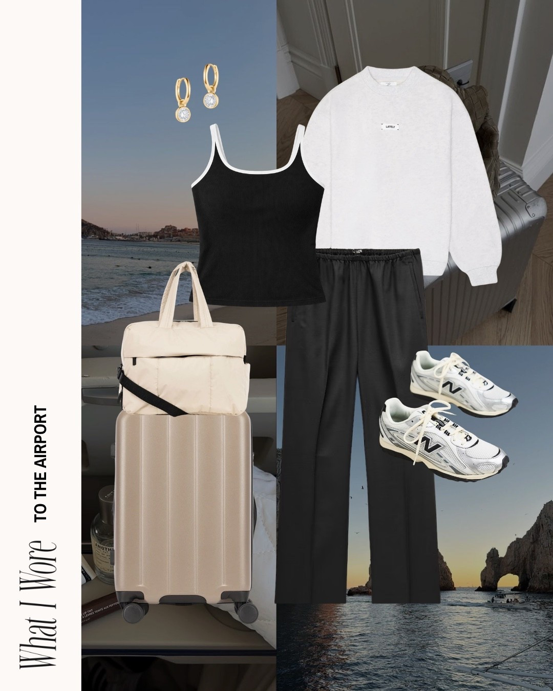 Travel day outfit!! ✈️

Vacation outfit inspo carry on, Amazon essentials, loungewear, accessories, linen, Cabo, Mexico, calpak, lojel, sneakers, new balance 