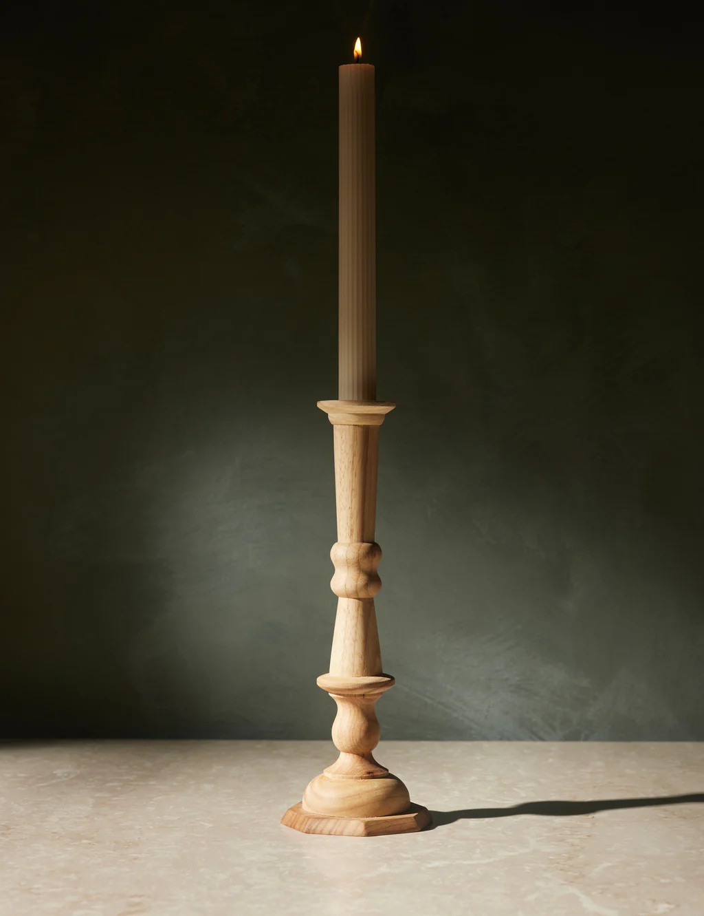 Wooden Georgian Candlestick | Lulu and Georgia 