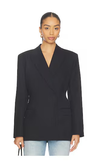 Aretha Blazer in Black | Revolve Clothing (Global)