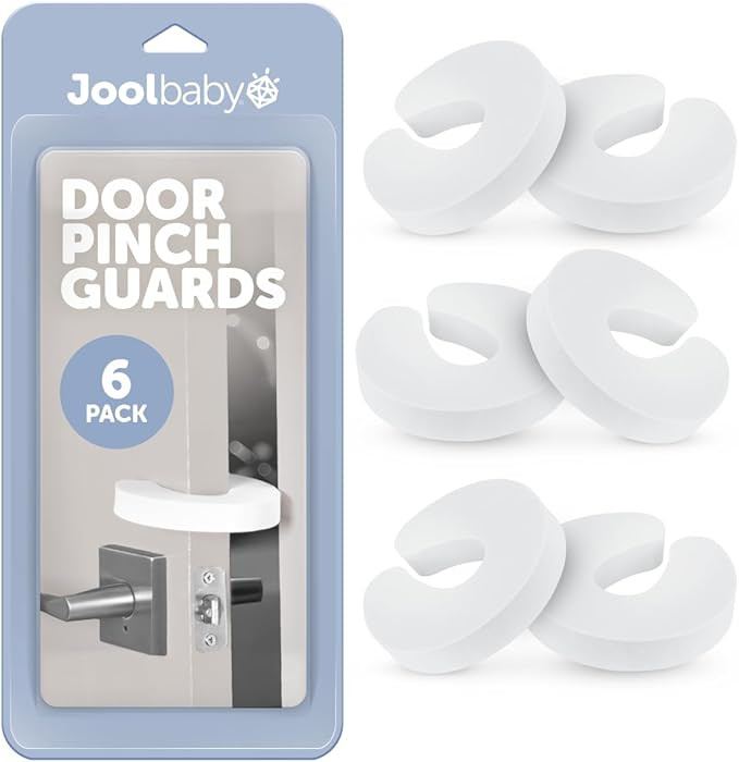 Jool Baby Door Pinch Guards (6 Pack) – Slam Preventer – Babyproof Doors to Avoid Pinched Fing... | Amazon (US)