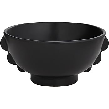 Studio 55D Vermosa Matte Black Ceramic Round Bowl | Amazon (US)