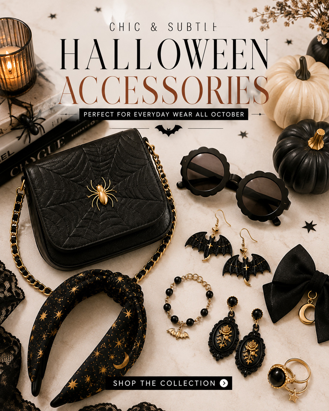 Chic & Subtle Halloween Accessories 🖤🎃

You don’t need a full costume to get into the spooky season spirit. I found the cutest Halloween accessories that add just the right amount of spooky to your everyday outfits — think statement earrings, fun sunglasses, hair accessories, chic bags, and little details you can actually wear all October. 🕷️✨

Shop the collection for all the spooky-season finds! 🖤 

 #LTKSeasonal