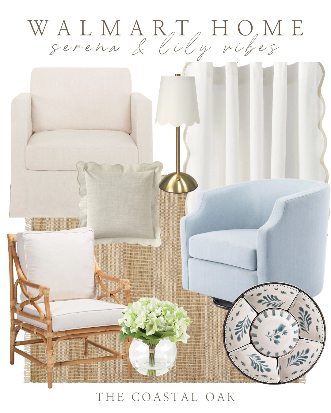 Walmart Serena and Lily looks for less that’s high

Rattan coastal cottage home 

#LTKHome