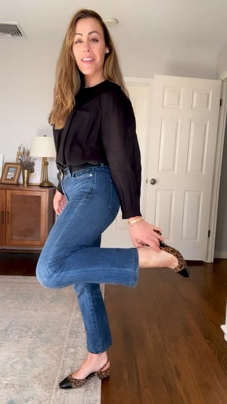 Outfit of the day is a combo of some od my favorite staple pieces from Dôen, Madewell, AYR jeans (size down!), and Veronica Beard shoes 

#LTKstyletip #LTKfindsunder100