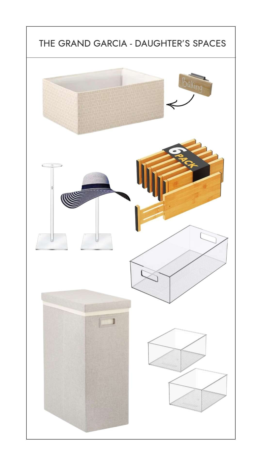 The Grand Garcia's Daughter's room contains classic product from The Container Store and Amazon, perfect for this little lady to grow with her organization. 

 #LTKmomlife #LTKHome #LTKKids