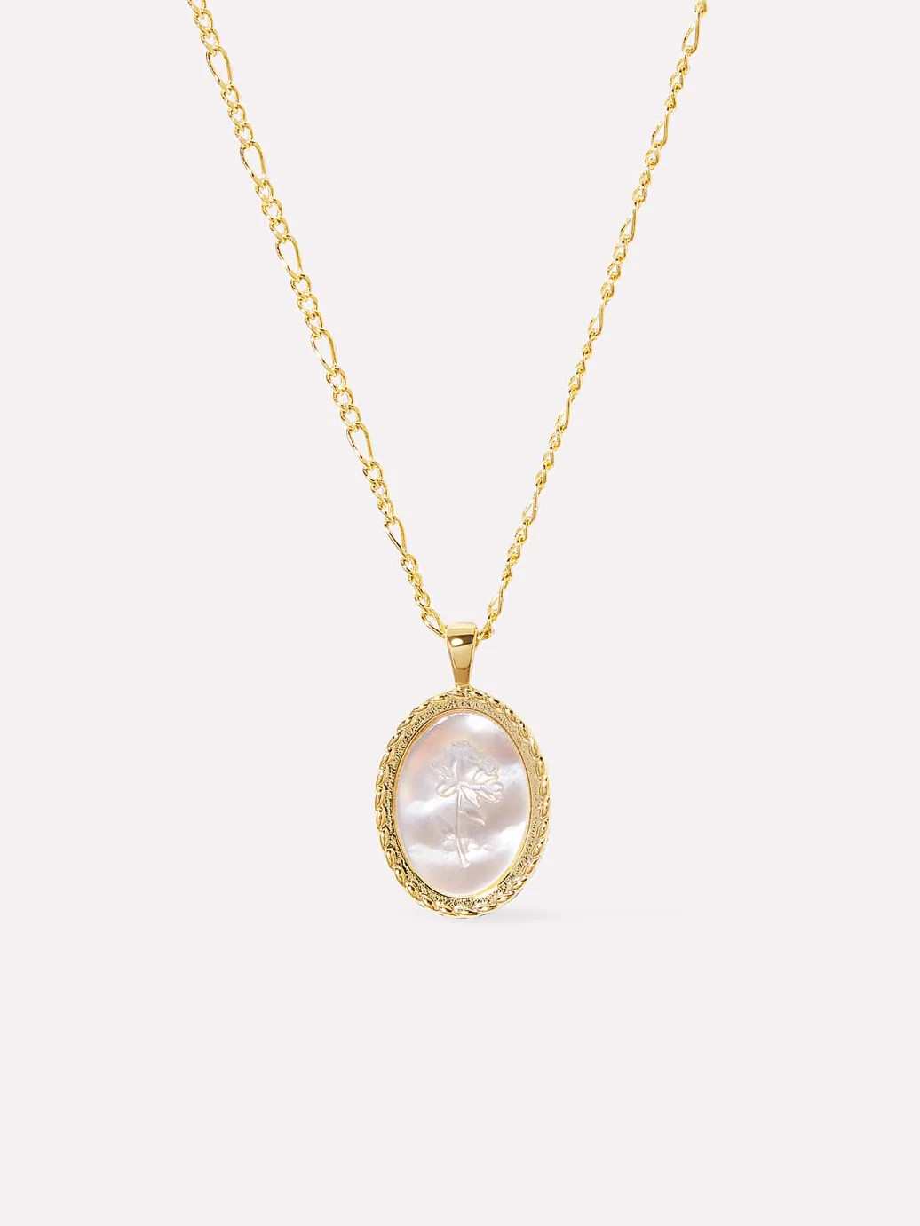 Rose Engraved Necklace - Hannah | Ana Luisa