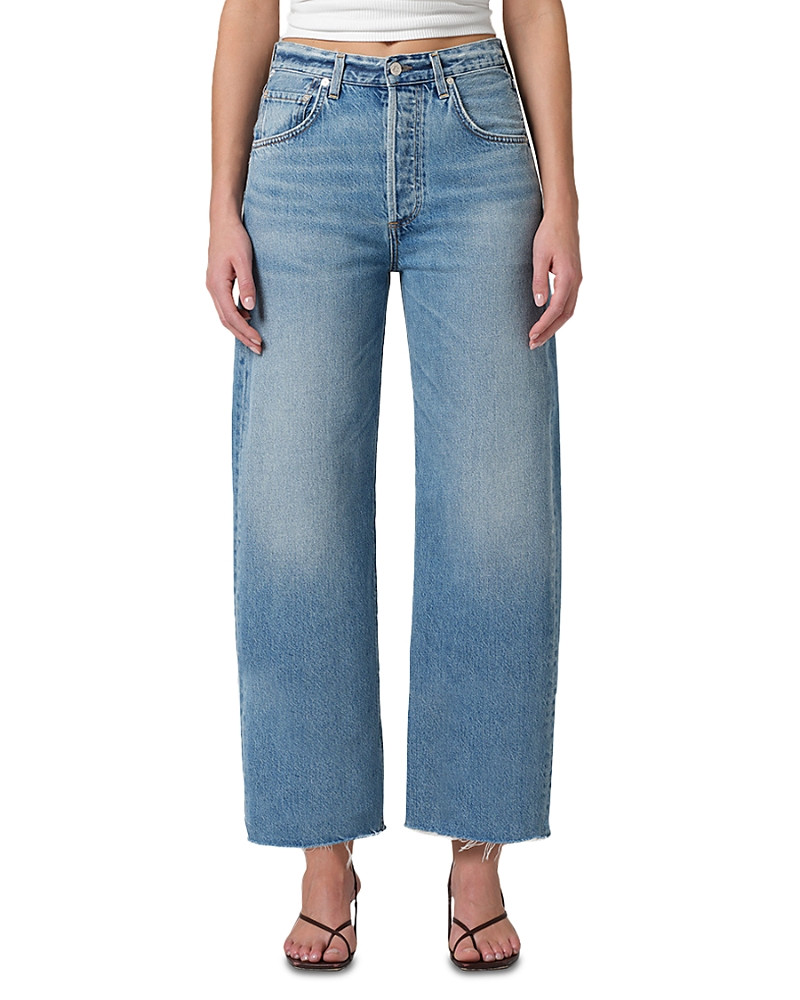 Citizens of Humanity Ayla Raw Hem High Rise Crop Jeans in Telegraph | Bloomingdale's (US)