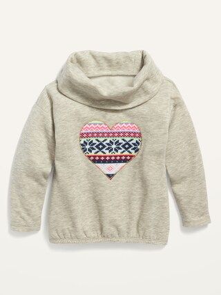 Cozy Funnel-Neck Sweatshirt for Toddler Girls | Old Navy (US)