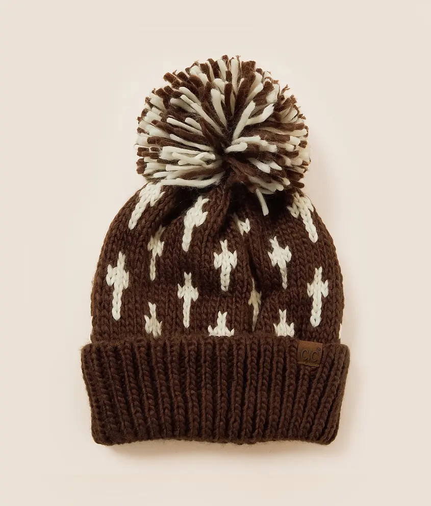 Fringe Pom Beanie | Buckle
