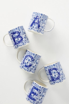 Folksong Monogram Mug | Anthropologie (US)