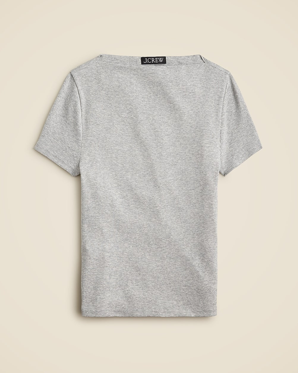 Fine-rib fitted boatneck T-shirt | J. Crew US