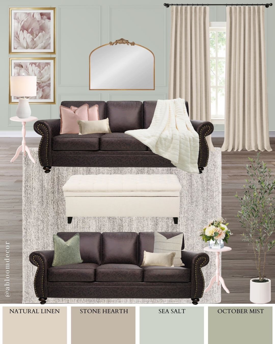 Muted Blush & Cream Classic Living Room Inspiration

#LTKHome