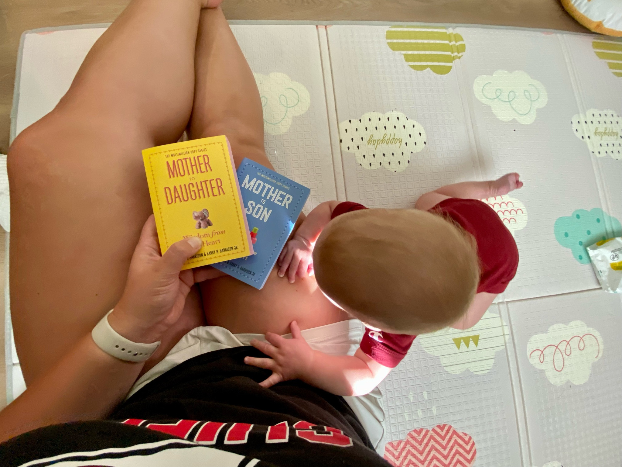 I got these two bucks the other day when I was in a bookstore for kids, and so far, I absolutely love them! I’ve just skimmed through the mother to son book, and I’ve started reading some different snippets of the mother to daughter book. It’s little bits of advice all wrapped in one book. It’s not a novel by any means, it’s just one piece of advice per page. Definitely something that would be a great nightstand book. 💕🩵 These would be great gifts for new moms  

#LTKbaby #LTKfamily #LTKbump